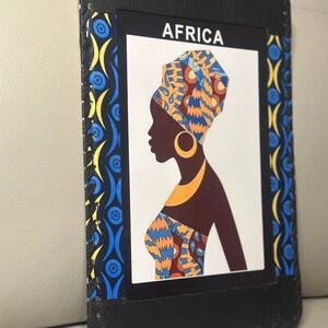African Art Print with Vibrant Colors